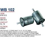 Wunder Wb102 Benzin Filtresi Uyumlu - Opel Astra F