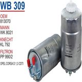 Wunder Wb309 Mazot Filtresi - Opel Corsa D (1.3) Euro 5 Uyumlu