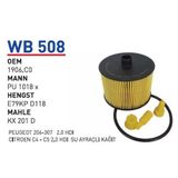 Wunder Wb508 Yakıt Filtresi Volvo S 40 - V 50 - C 70 Pu1018x Mazot Pu1018x