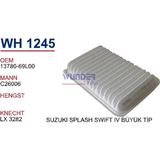 Wunder WH1245 Hava Filtresi - Suzuki Splash 1,2-1,2 Wt-Swıft Iv 1,2-1,4