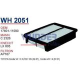 WUNDER WH2051 HAVA FİLTRESİ - TOYOTA Corolla Uyumlu 1.3 i TERRA