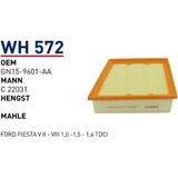 Wunder Wh572 Hava Filtresi - Ford Fiesta V Iı - Vııı 1.0 -1.5 - 1.6 Tdcı