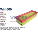 WUNDER WH609 HAVA FİLTRESİ - FiAT UNO 70 ie 1400 MOTOR