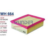 WUNDER WH664 HAVA FİLTRESİ - FİAT DOBLO 1,6 10--LİNEA 07--PUNTO I