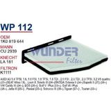 WUNDER WP112 Polen Filtresi Golf V 03- Golf VI 08- Eos 06- Jetta III 06- Jetta IV 10- Passat 10- Scırocco 08- Bee