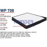 Wunder Wp708 Polen Filtresi - Mercedes 211 Kasa E Klass Uyumlu