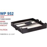 Wunder WP952 Polen Filtresi - Forester 2.0 - 2.5 - 2.5 Xt Uyumlu