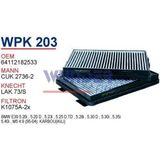 Wunder WPK203 Polen Filtresi - Bmw 5 Serie E39 Ikili Karbonlu Uyumlu