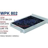 Wunder Wpk802 Polen Filtresi - Renault Megane Uyumlu