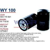 Wunder WY100 Yağ Filtresi - Volkswagen Passat- Golf Iv - Bora Uyumlu