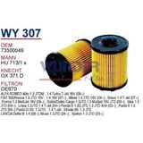 WUNDER WY307 YAĞ FİLTRESİ - OPEL CORSA C 1.3 CDTI