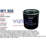 WUNDER WY905 YAĞ FİLTRESİ - TOYOTA Corolla Uyumlu-YARiS-RAV 4-AURiS-AVEN