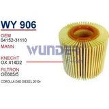Wunder Wy906 Wy906 Yag Filtresi - Toyota Corolla Uyumlu D4d 2010 Dizel 540122914