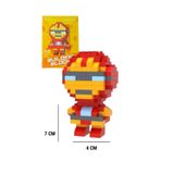 WUNİT Bricks İron Man Demir Adam Süperkahraman Karakter Figürü 3D Yapboz Puzzle Yapı Oyuncakları
