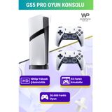 WUNİT Gs5 Pro Kablosuz Çift Kollu 30.000 Oyunlu 4k Hdmi 53 Emülatörlü Pes12,wwe,gta 2.4G Oyun Konsolu