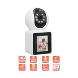 WUNİT Smart Camera WİFİ Monitörlü Full Hd 360° Akıllı Güvenlik Kamerası Ev, Bahçe, Bebek Odası
