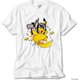 Wuqhu Pikachu Thor Beyaz Tişört