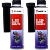Würth 2x Dizel Enjektör Temizleyici Performans Iyileştirici 300ML - Çok Renkli