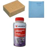 Würth 3 Lü Set Oto Yıkama Süngeri, Sentetik Güderi Bez, Motor Iç Temizleyici 200 ml