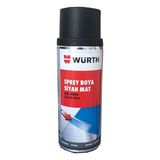 Würth 400 ml Mat Siyah Renk (Tampon Boyası) Sprey Boya İç ve Dış Mekan Kullanımı için Uzun Ömürlü