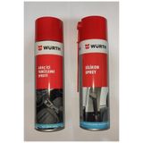 Würth Araç İçi Temizleme Spreyi 500Ml + Silikon Sprey 500Ml