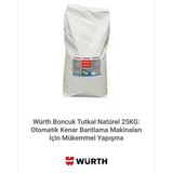 Würth Boncuk Tutkal Natürel 25Kg: Otomatik Kenar Bantlama Makinaları İçin Mükemmel Yapışma