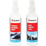 Würth Çok Renkli Yağmur ve Buğu Kaydırıcı Set 150ML Araç Modeli İçin Etkili Temizlik