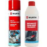 Würth Deri Besleyici Bakım Kremi ve Araç İçi Temizleme Spreyi 500ML Solventsiz Etkili Temizlik
