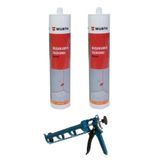 Würth Duşakabin Silikonu Beyaz 2li Set +Tabanca