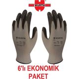 Würth Iş Güvenliği Eldiveni Mekanikçi Siyah Nitril No: 9-L