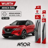 Würth Nissan Qashqai Ön+Arka Silecek Seti (2022-2025)