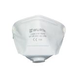 Würth P1 NR Ventilli Katlanabilir Solunum Maskesi | EN 149 2001+A1:2009, CE Sertifikalı, Katlanabilir Tasarım, Toz Maskesi, FFP1 Koruma