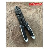 Würth Papuç Sıkma Pensesi Kablo Soyma Kablo Sıyırma Pensesi 23 cm - 225MM - Siyah