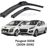 Würth Peugeot 3008 Muz Silecek Takımı Dört Mevsim (2009-2016) 2'li Tek Ebat
