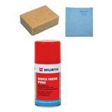 Würth Sarı Oto Yıkama Süngeri Sentetik Güderi Bezi Ve İçi Tazeleme Spreyi Seti 100 Ml