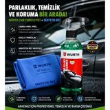 Würth Sentetik Güderi Bez 38X60 cm 130 gr & Cam Temizleyici Sprey 400 ml