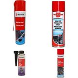 Würth Silikon Sprey+ Motor Temizleyici Sprey+ Dizel Enjektör Temizleyici+ Araç Içi Temizleyici Köpük Spreyi