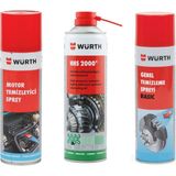 Würth Süper 3'lü Bakım Seti (Motor Temizleme-Hhs 2000 Yağlama-Genel Temizleme)