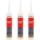 Würth Tvet Duşakabin Silikonu Şeffaf 310 Ml 3 Lü Paket