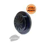 Wuvera Siyah Doğalgaz Ayarlı Cam Menfezi /Aç-Kapa Soğuk Havayı Engeller