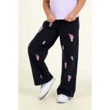 ww waka waka kids store Kız Çocuk My Melody & Kuromi Baskılı Kot Pantolon – Mavi-Siyah