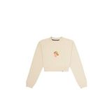 WWF Market Kadın Palyaço Balığı Crop Bej Sweatshirt
