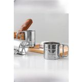 WWSHOP Metal Lüx Paslanmaz Çelik Pratik Un Eleği Pasta Malzemeleri