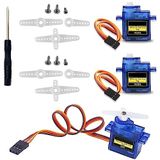 WWZMDiB 3 Adet SG90 Mikro Servo Motor Mini Servo SG90 9 g Servo Kit RC Robot Kolu/El/Kontrol, Kablolu Mini Servos Arduino