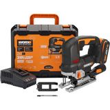 WX542 20VOLT 2.5AH. Li-Ion Tek Akülü Profesyonel Kömürsüz Şarjlı Dekupaj Testere - Standart