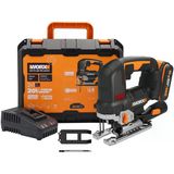 WX542 20VOLT 2.5AH. Li-Ion Tek Akülü Profesyonel Kömürsüz Şarjlı Dekupaj Testere
