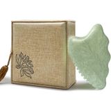 WYGOAKG Gua Sha Yüz Aletleri, Jade Gua Sha Masaj Aleti Tarak Kenarı, Yüz için Guasha Aleti, Vücut Kas Rahatlatıcı Akupunktur Terapisi için Gua Sha Taşları