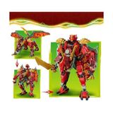 Wyldfyre'ın Dönüşen Ejderha Robotu 71868-9 Yaş ve Üzeri Çocuklar Için Wyldfyre, Buz Canavarı ve Asit Canavarı Dahil Minifigürler Içeren Oyuncak Yapım Seti, Hediye Fikri (821 Parça)