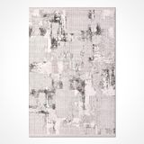 Wynter Gri Soyut Modern Geometrik Etnik Desenli Boho Makinada Yıkanabilir Hafif Hav Toz Vermez Leke Tutmaz Kaymaz Taban Dijital Makine Baskı Halı Oturma Odası Salon Yolluk Koridor Mutfak Halısı