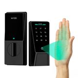Wyze Palm Lock, Palm Ven Tanıma ile Akıllı Kapı Kilidi, Ön Kapı için Anahtarsız Giriş Akıllı Kilitler, Tuş Takımı, Otomatik Kilit, Çift Pil, Wi-Fi, Alexa ve Google ile Çalışır, BHMA, IP53, Mekanik